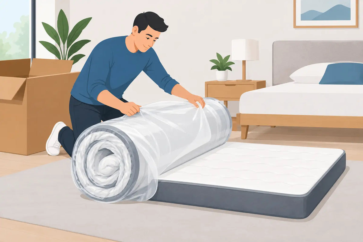 How to Unpack a Rolled Mattress Safely
