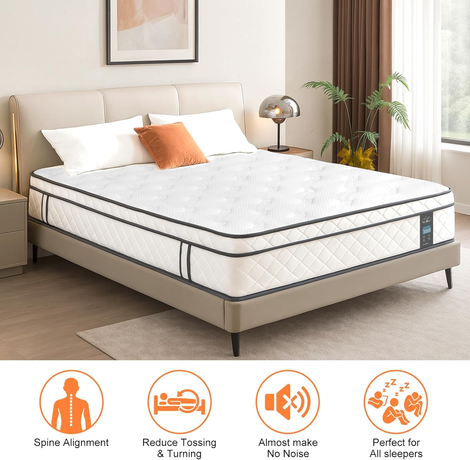 25cm OrthoFlex 7-Zone Hybrid Mattress